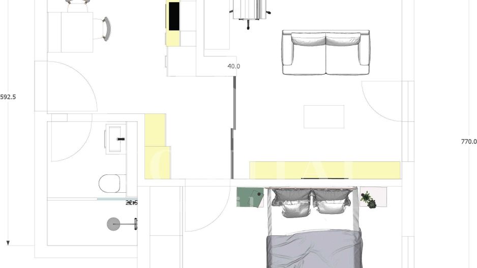 Apartament cu 2 camere | 49 mp + 20 mp terasa | Cartierul Europa - Poză 8