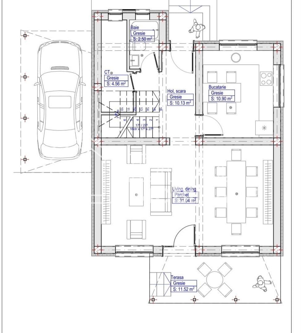 Casa Individuala cu 4 camere si garaj, in zona Lidl Selimbar - Schiță 9