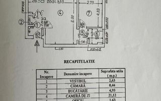 VANZARE APARTAMENT 2CAMERE 45MP | MAGHERU | MOBILAT | CENTRALA PROPRIE - Poză 10