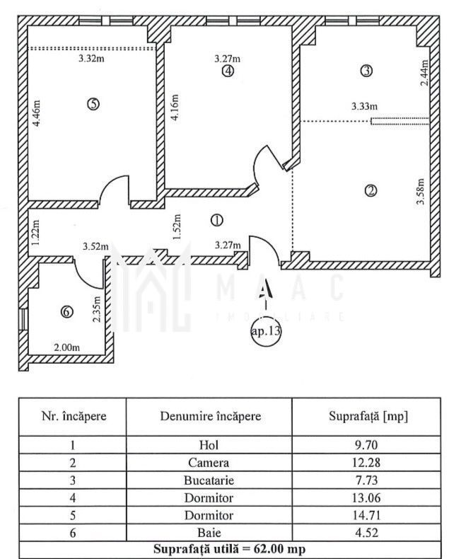 Apartament 3 camere de vânzare | Sibiu, Turnișor | 62 mp - Poză 7