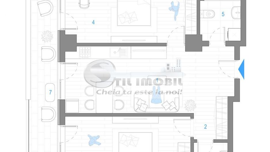 Apartament 3 camere - bloc nou - Cug - Selgros - Poză 2