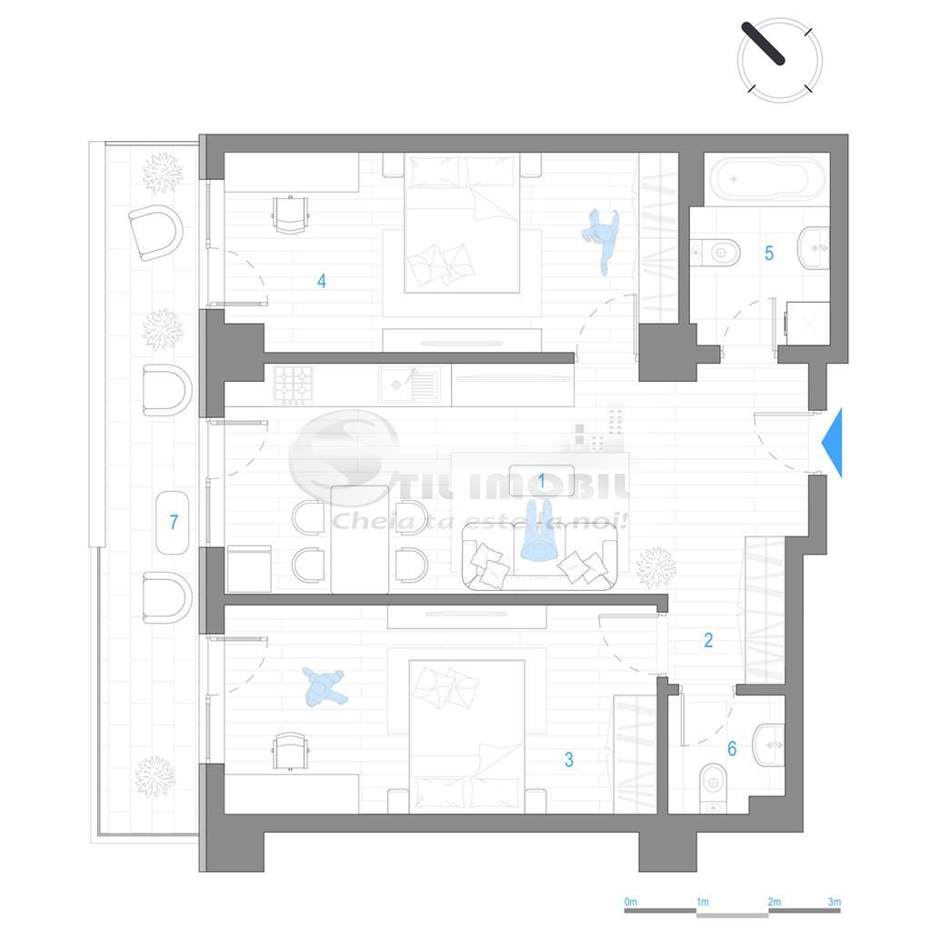 Apartament 3 camere - bloc nou - Cug - Selgros - Poză 2
