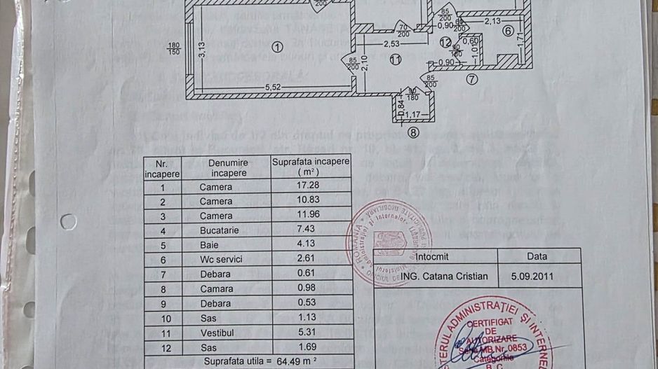 Apartament 3 camere zona Dristor - Kaufland Dristor - Poză 9