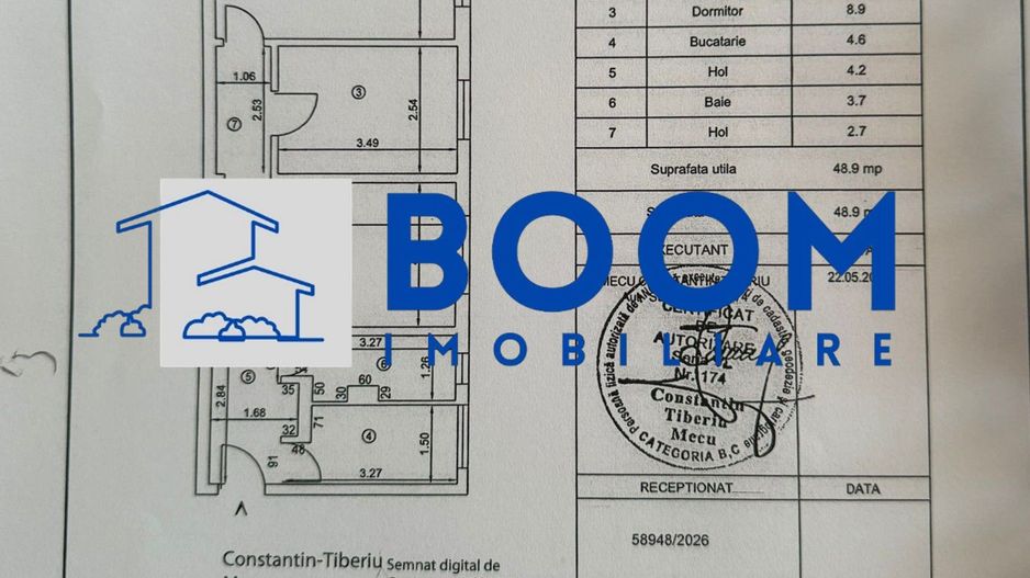 Apartament 3 camere | Zona Hermes | Geam la baie| Decomandat | - Poză 7