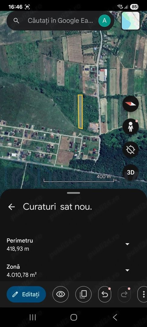 Teren intravilan de vânzare în Curături, comuna Ciurea, Iași - 4.000 mp - Poză 4