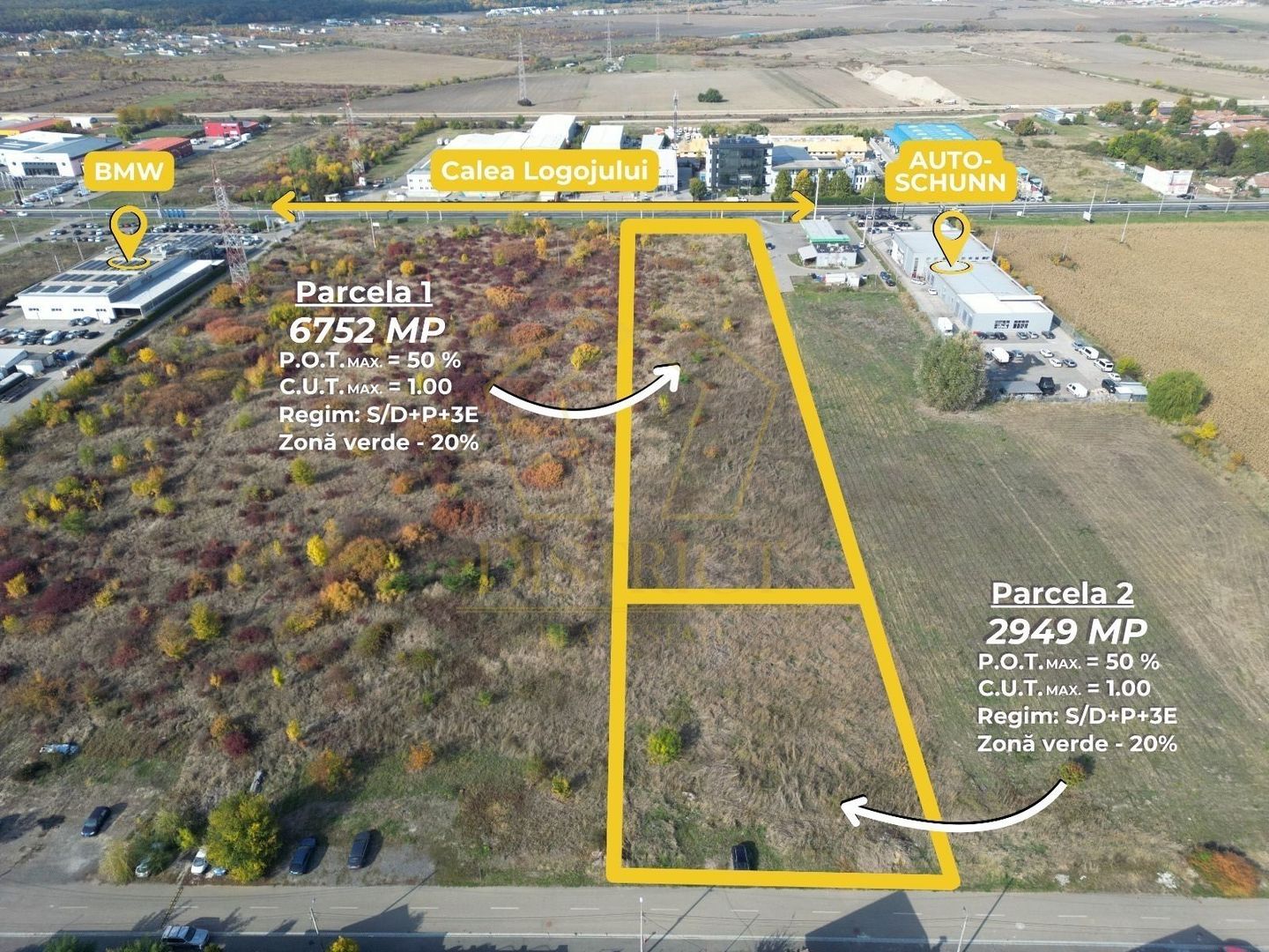 Teren intravilan cu PUZ | 2.949mp | Lugojului - Poză 1