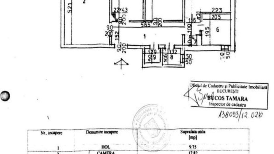 APARTAMENT 3 CAMERE | CRANGASI | CENTRALA - Schiță 12