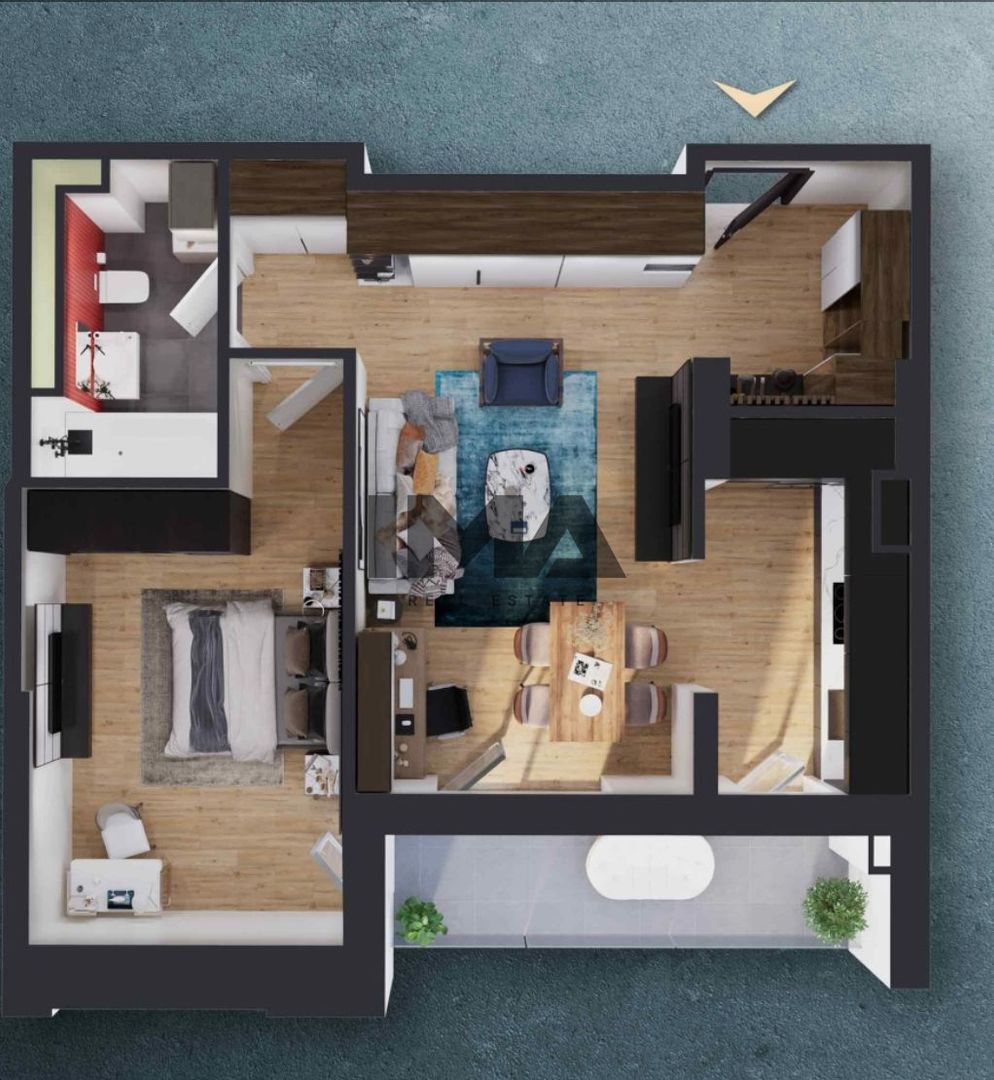 Apartament 2 camere, 54.5 mp, Elite City, COMISION 0 - Poză 1