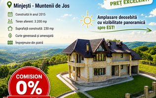 Casă spațioasă cu teren generos de 3.200 mp, VASLUI - MÎNJEȘTI;