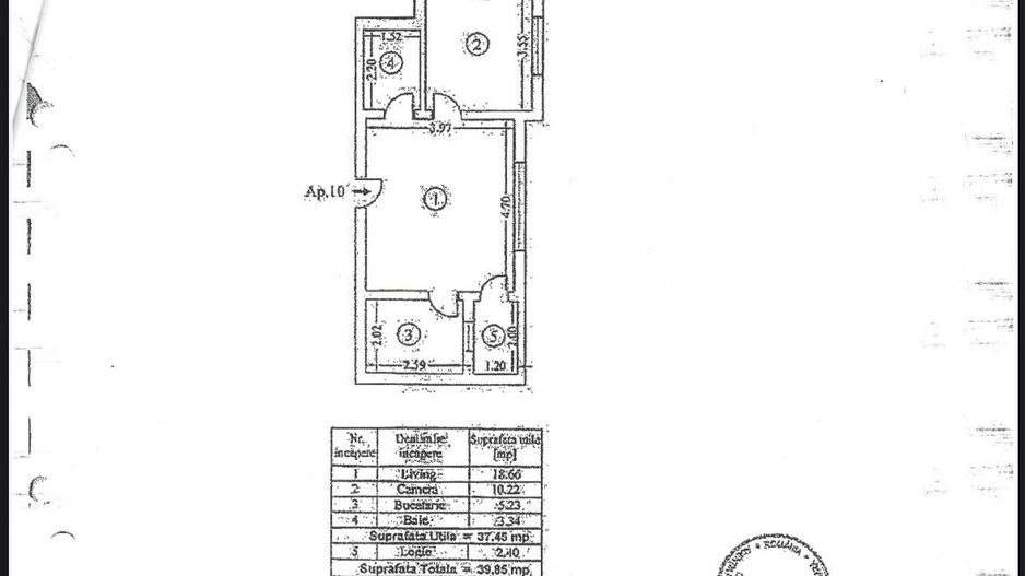 AP. 2 CAMERE CHITILA, RENOVAT, BLOC NOU, CENTRALA, COMISION 0% - Schiță 8