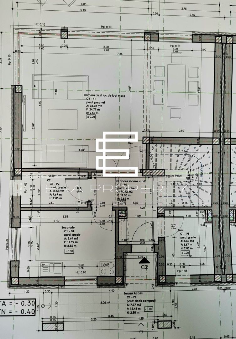 Case Individuale & Duplex | 4 camere | 3 bai | zona Trifoiului Selimbar | - Schiță 14
