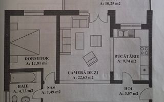 Apartament 2 camere cu POD generos - Selimbar, Triajului - Poză 17