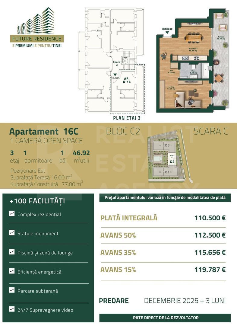 Vânzare, apartament, o cameră, zona Torontalului, Timișoara - Poză 8
