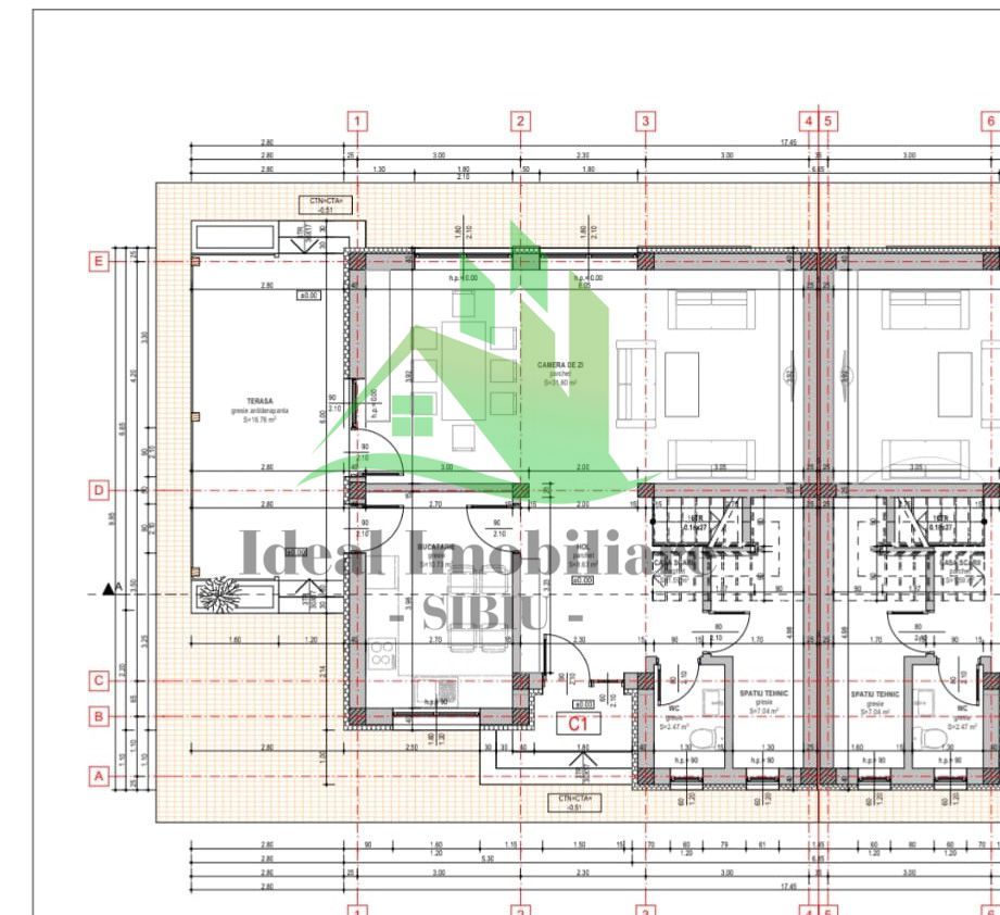Duplex cu Modern cu 4 camere, in zona Triajului - Schiță 5