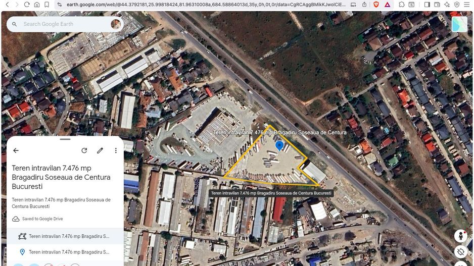 Teren intravilan 7.476 mp Bragadiru Deschidere 80 ml Soseaua de Centura - Poză 2