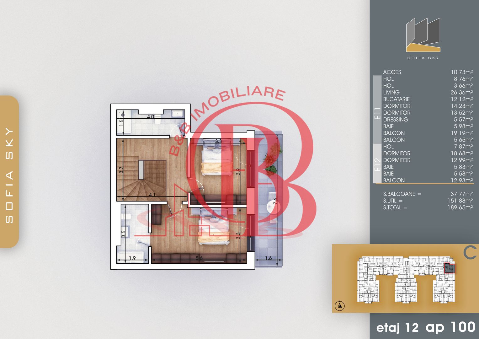 Apartament 5 camere Suprafata utila 152mp | 7min metrou Nicolae Teclu - Schiță 3