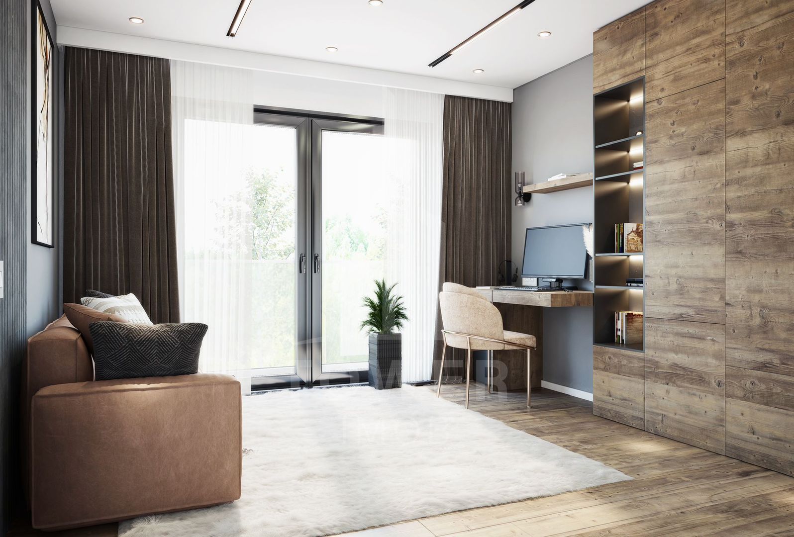 Casă modernă în Cisnădioara / Cisnădie – vedere către Cetatea Cisnădioara - Poză 4