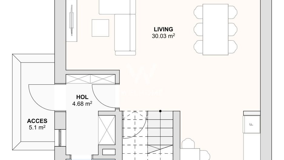 Casă individuală nouă cu pod – 4 camere – Șura Mică - Schiță 5