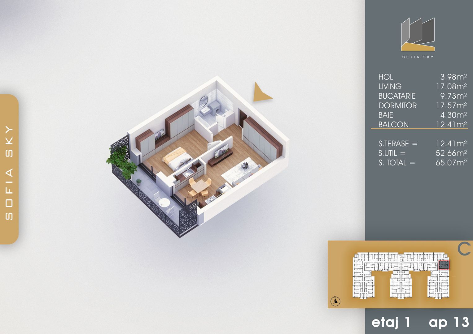 Apartament 2 camere spatios Titan Pallady  7 min Metrou Nicolae Teclu - Schiță 2