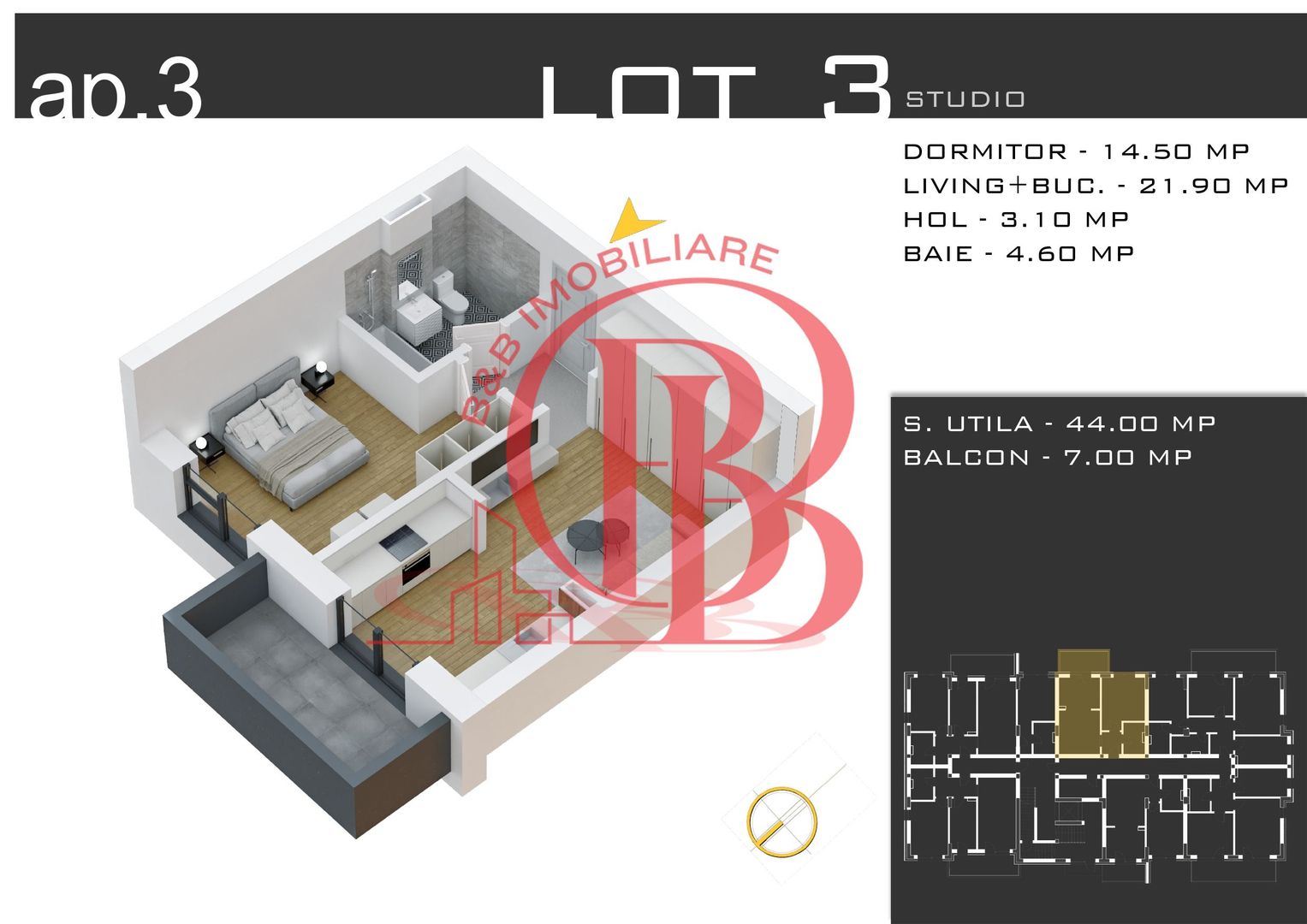 Apartament 2 camere Titan-Theodor Pallady-Metrou N. Teclu - Schiță 12