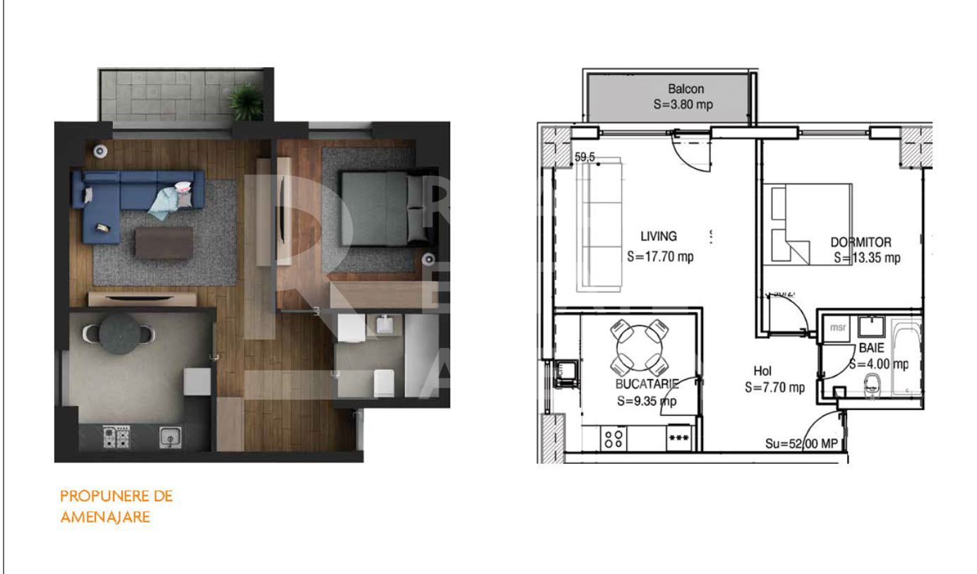 Apartament 2 camere – Berceni  | Compartimentare eficientă | Sector 4 - Poză 2