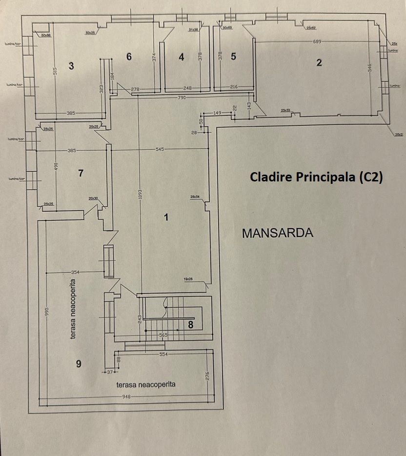 VATRA LUMINOASA -Agricultori | Cladire 1900mp din 2001 | Teren 1030mp - Schiță 7