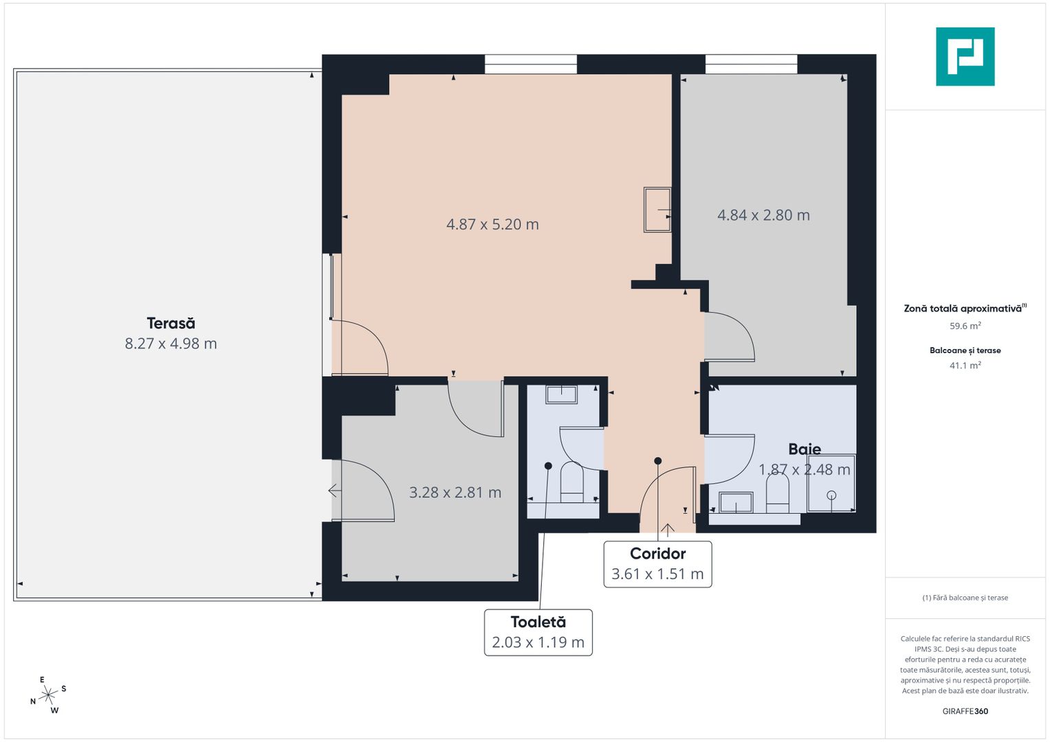 3 camere PREMIUM, terasă 22 mp, etaj 8 - Poză 6