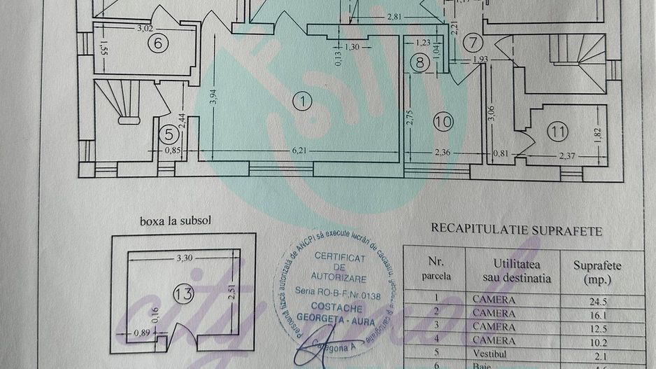 4 camere de aprox 100 mp - ART DECO - Poză 7