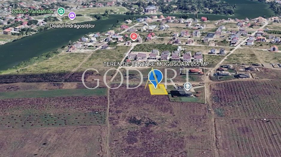 Teren de vânzare în Mogoșoaia | 855 mp | Deschidere 20 m | P+2+M - Poză 2