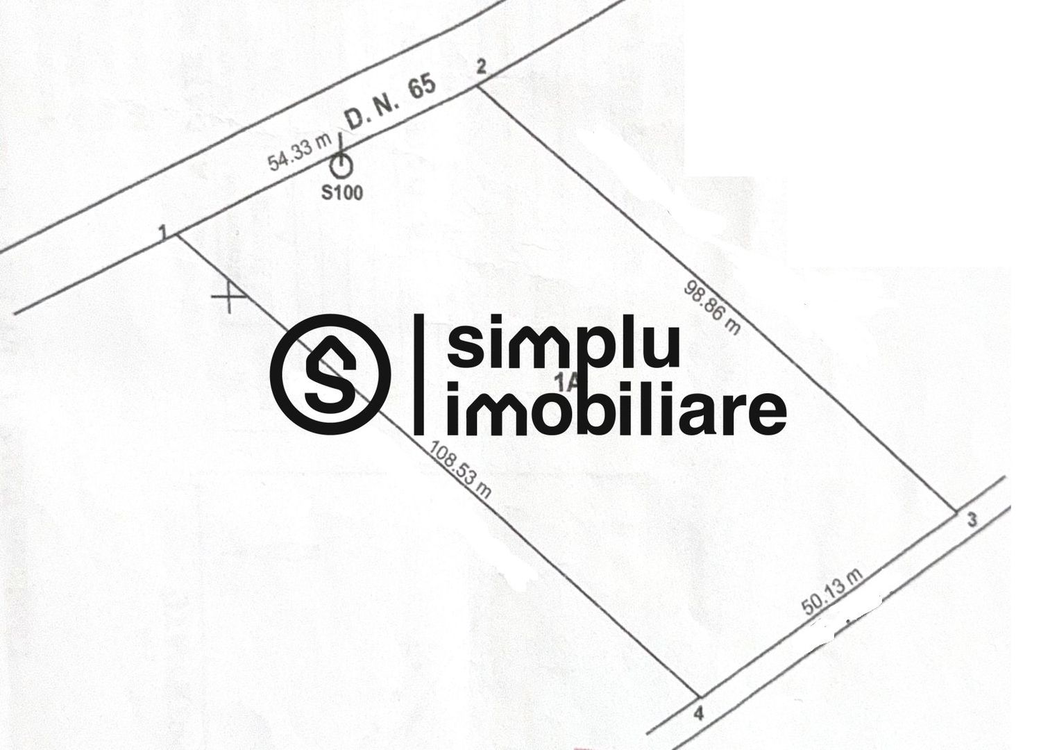 Teren Intravilan intrare Bals langa Lukoil - Schiță 1