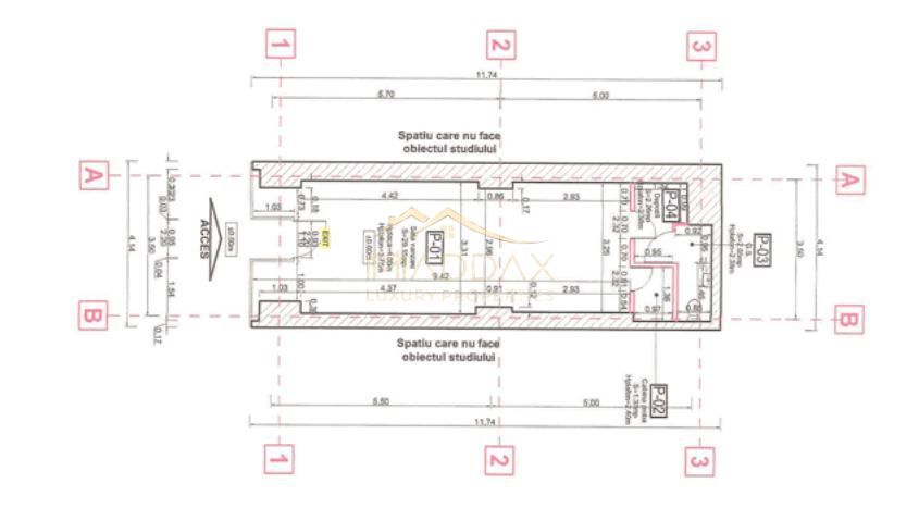 Spatiu comercial zona emblematica // 42mp // Calea Victoriei // Hotel Berthlot - Schiță 5