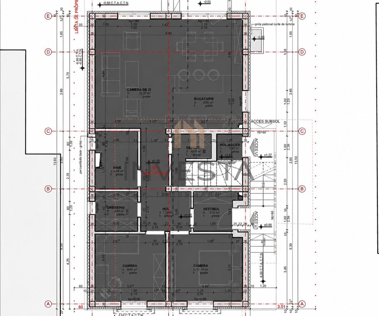 Apartament 3 camere in vila cu 150 mp curte, cartier Andrei Muresanu! - Schiță 16