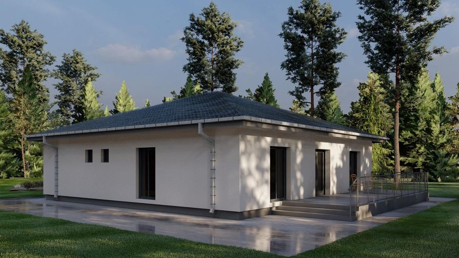 Casă nouă NZEB în Arad – Poltura | 150 mp construiți | Teren 539 mp | Proiect Ak - Poză 4