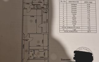 4 Camere | Etaj Intermediar | De Renovat | Proiect pentru centrala - Schiță 20