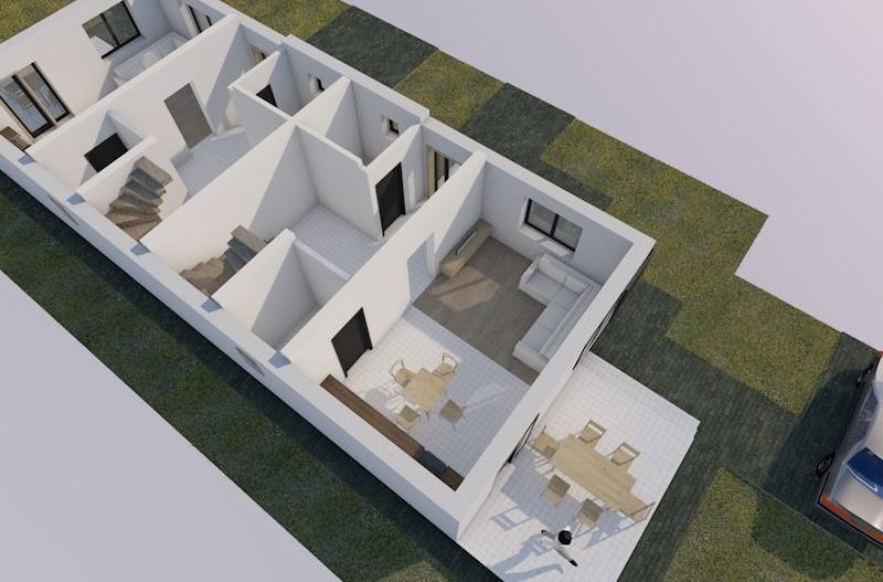 1\2 Duplex Utvin P+E,4Camere,2 Bai,Toate Utilitatile - Poză 13