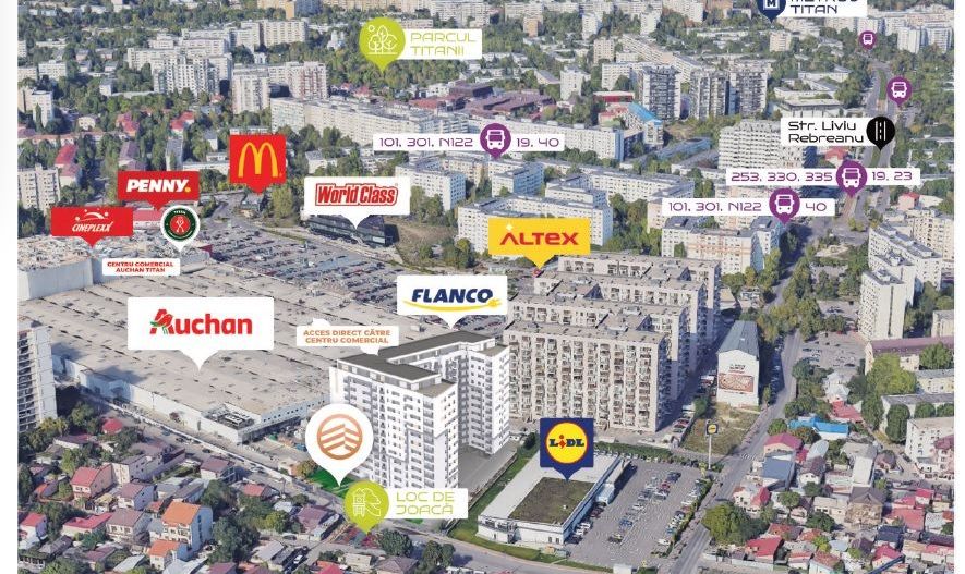 GARSONIERA  / PARCUL TEILOR ,/AUCHAN TITAN! - Poză 4