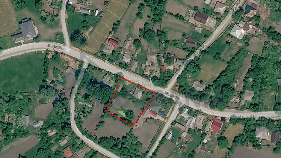 Vând proprietate în Sat Hândrești, Comuna Oțeleni, Iași, teren 2.174 mp, construcții existente și heleșteu - Poză 1