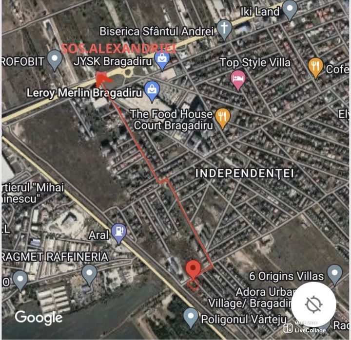 TEREN DE VANZARE BRAGADIRU INDEPENDENTEI 900 MP 120000 € - Poză 1