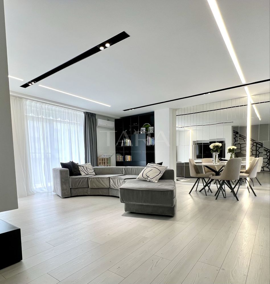 Penthouse modern, 120 mp, 60 mp terase, 2 parcari, Iulius Mall. - Poză 1