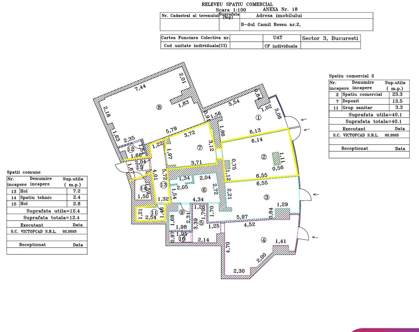 Spatiu comercial 44mp Dristor McDonald's Metrou Stradal Camil Ressu - Poză 3