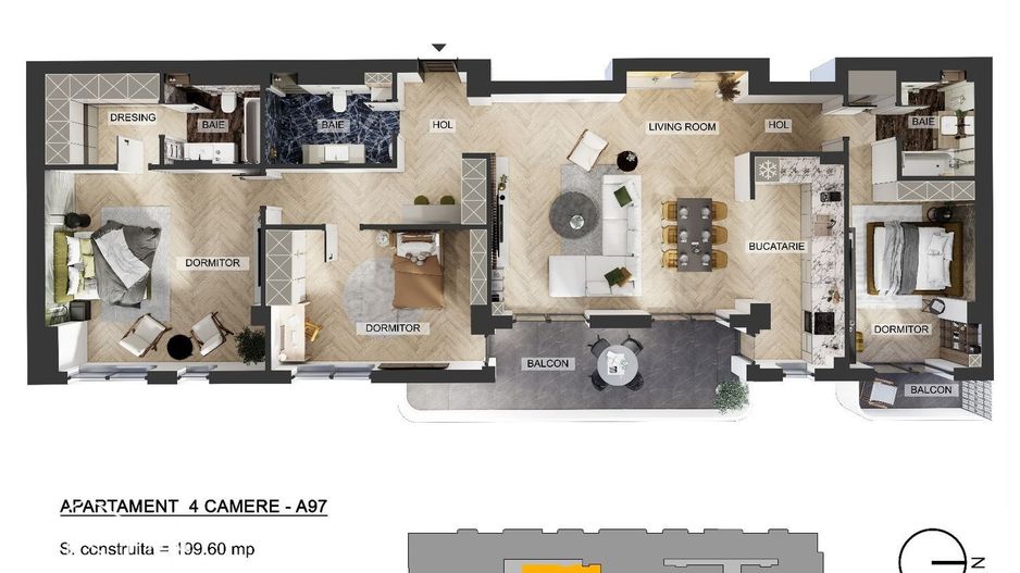 Apartamente 4 camere, Pipera, comision 0 % - Poză 14
