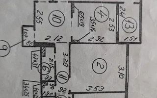 DE VANZARE  3 CAMERE GHENCEA-BRASOV |  2 BAI | METROU - Schiță 8