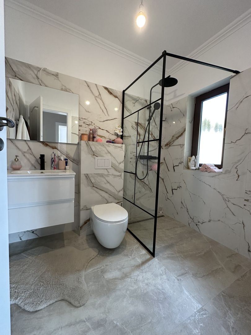 Duplex despartit prin spatiu tehnic  - teren 500mp - Poză 10