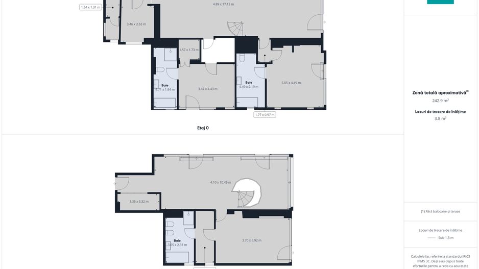 Penthouse Premium exclusivist pe 2 niveluri - Poză 13