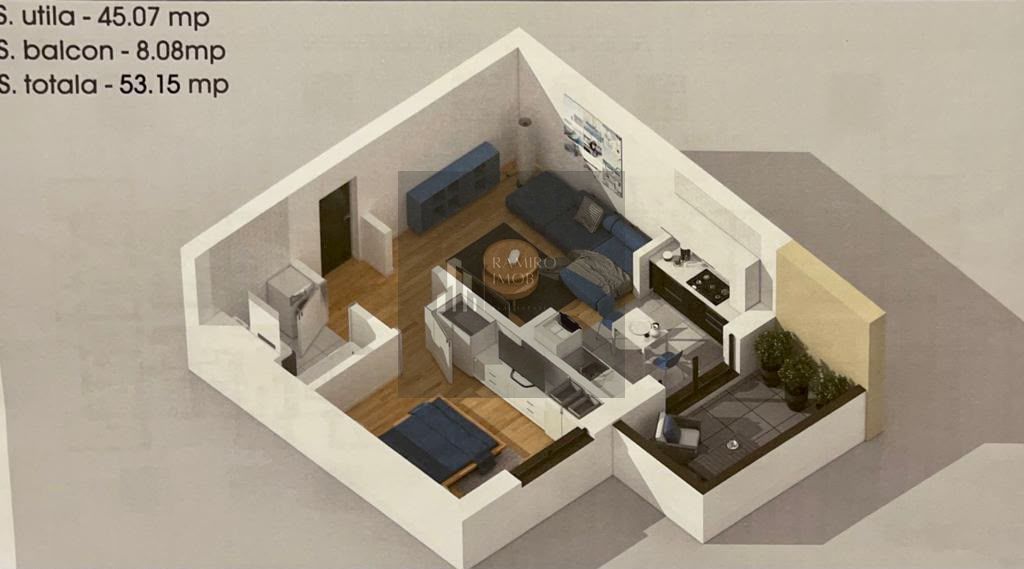 Apartament 2 camere decomandat  54 mp | Bloc nou | Mobilat și utilat - Poză 4