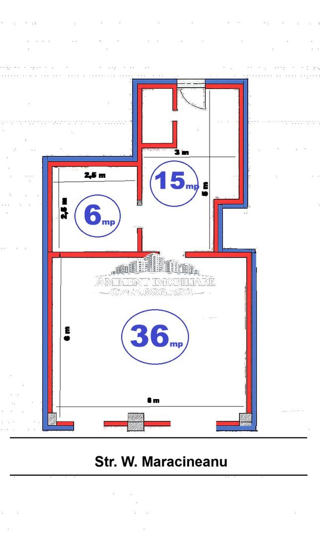 DE ÎNCHIRIAT - Spațiu comercial 57 mp, zona BUIUM - CONFECTII; - Poză 2