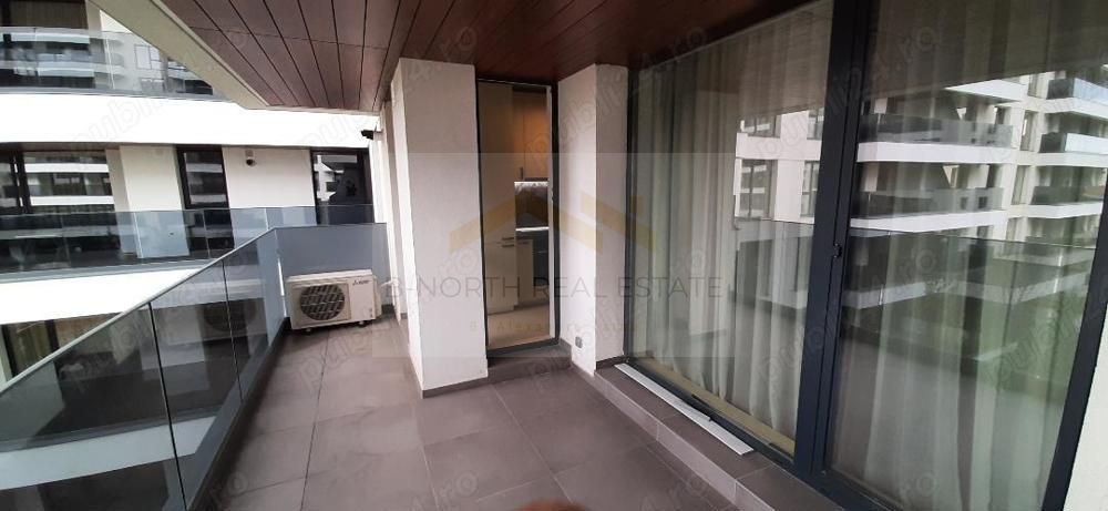 Apartament de închiriat 2 camere Nusco City Pipera | Vedere către grădina - Poză 9