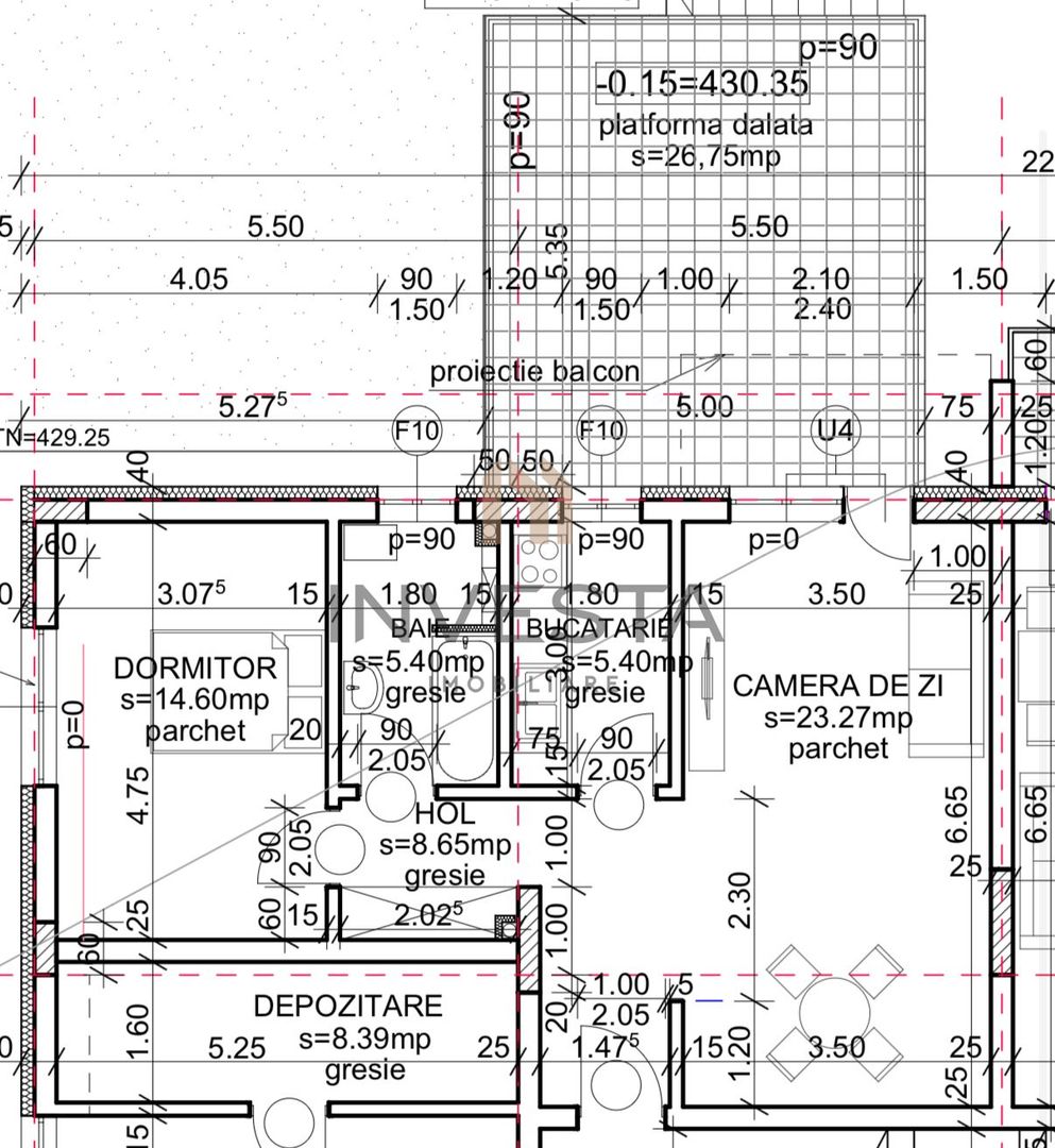 Apartament 2 camere decomandate, imobil premium, cu terasa de 26 mp! - Schiță 7