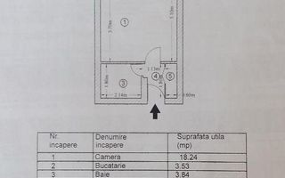 Garsoniera in zona Chisinau - Bloc Reabilitat - Poză 6