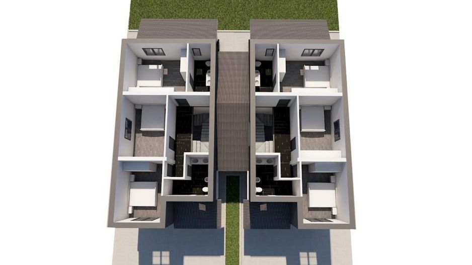 Duplex spatios despatit prin spatiu tehnic - 5 camere - Poză 9